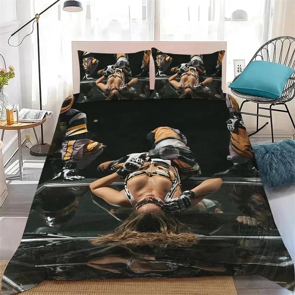 Huse de pilotă și fețe de pernă Singer T-Tate M-McRae Set de lenjerie de pat 2/3 buc. Decorare dormitor Copii Băiat Fată Mărime Single/Dublu/Queen Mare