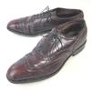 USED/Allen Edmonds McAllister Vintage Full Brogue Wingtip Shoes 9.5D 27-27.5cm Burgundy
