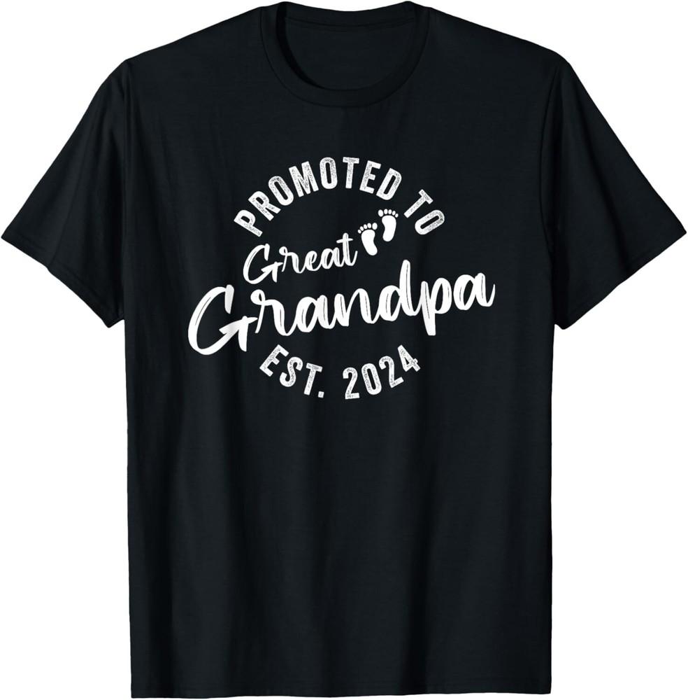 

Promoted To Great Grandpa 2024 Tee Gift Unisex T-Shirt L