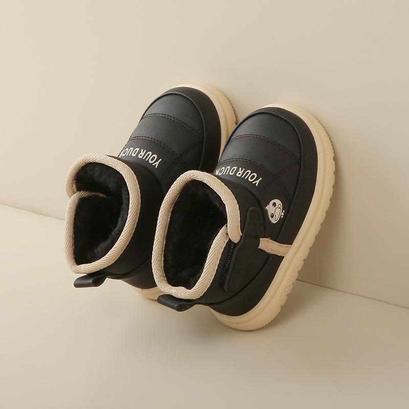 

Childrens Snow Boots Winter Ankle Boots Fashion Outdoor Casual Short Boots Plush Warm Girls Boys Cold Proof Cotton Shoes 25