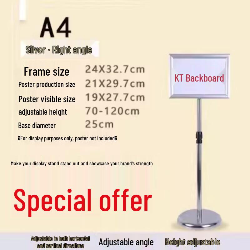 Stainless Steel Vertical Display Sign Stand