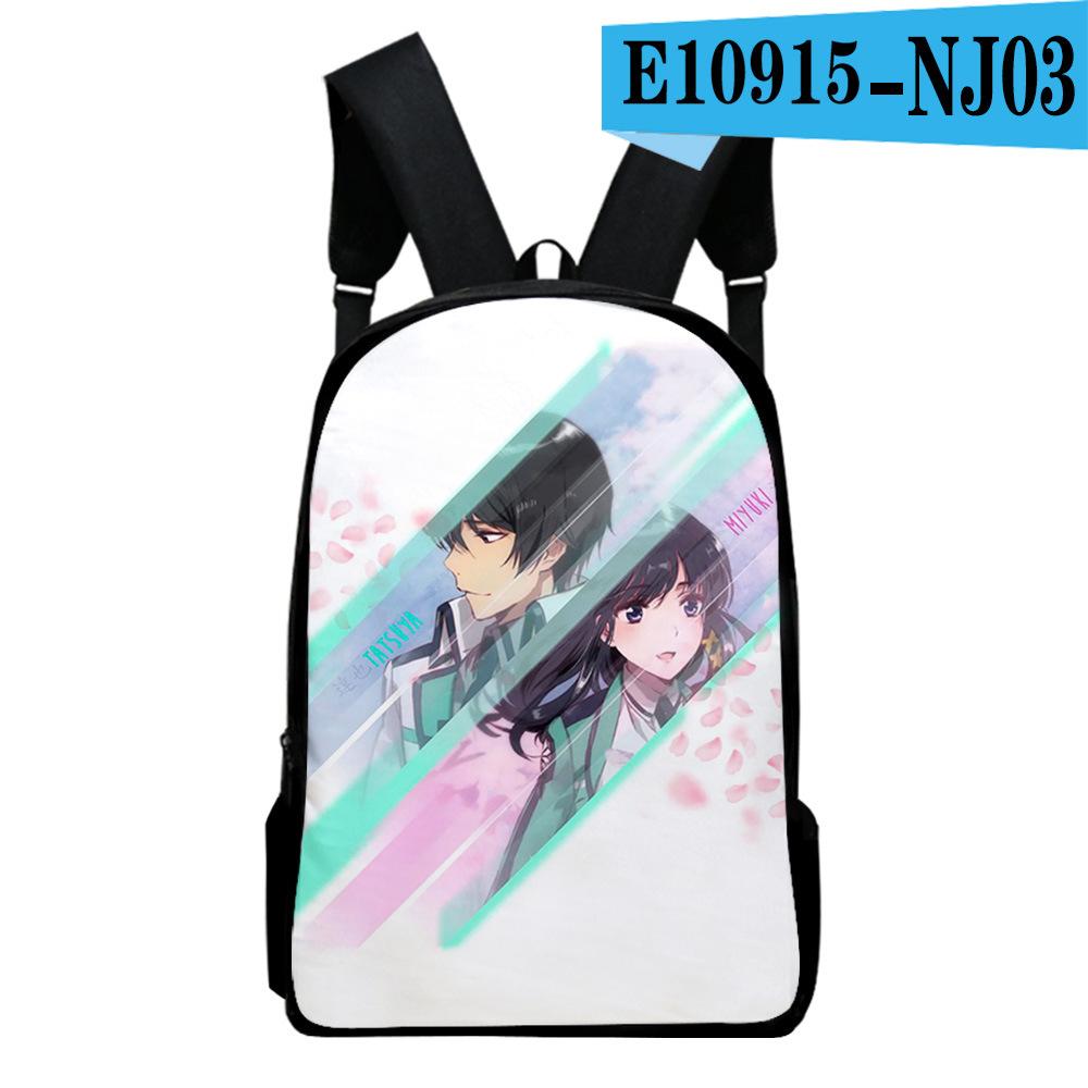 Classic The Irregular At Magic High School Notebook Backpacks Pupil Bags 3D Print Oxford Waterproof Boys/Girls Laptop Backpacks