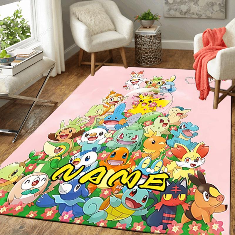 Custom 1Pc Pokemon Friends Forever Rug Office Carpet Indoor Outdoor Entrance Doormat Nonslip Soft And Comfortable Living Room D2915197