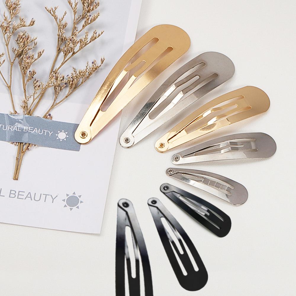 20Pcs Black Hair Clips Snap Alligator Hairpin Base for DIY Jewelry Making Women Girls Hairgrip Setting Hair Accessories Supplies