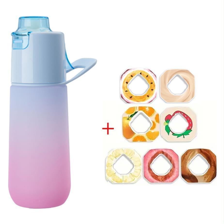 Multi-Flavor Fun Water Bottle for Kids: Fruit-Flavored, Aroma Scent, Spray Feature, Flavor-Changing