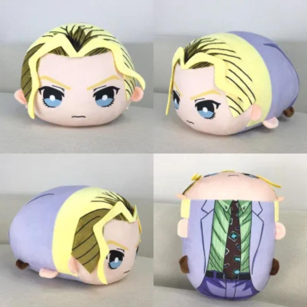 Japonské anime JOJOs Bizarre Adventure Diavolo Kujo Jotaro Rohan Kishibe Bruno Bucciarati Plyšová hračka Plněné panenky 20*14*12cm