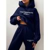 Casual Hoodie Set Winter Couple Matching Fashion Streetwear Outfit