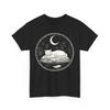 Book T-Shirt | Funny Reading Shirt | Mystical Witchy Cat Laying On Shirt