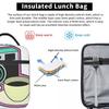 Camera And Coffee Pattern Insulated Lunch Bag for Women Children Portable Food Boxes Thermal Lunch Box Tote