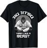 Train Like A Beast Jiu Jitsu, BJJ Grappling MMA Gorilla T-Shirt  Graphic T Shirts  Men Clothing Tops Camisetas