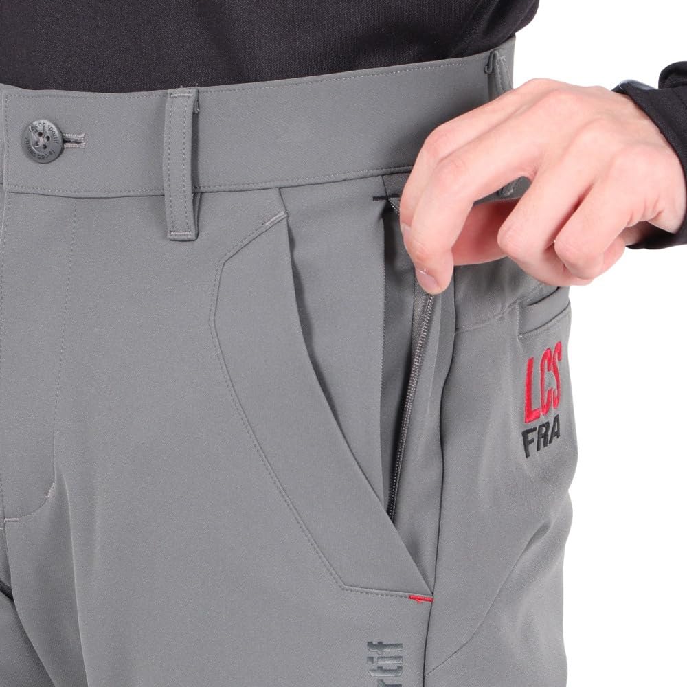 Coq Sportif Golf Pants water light rain fleshy golf LG4FLP54M GY00 [Le Golf] [Stretch Forcer] Quarter-length, repellent, compatible, windproof, Men's