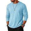Men's Color Casual Long Sleeve Sleeve Top Casual Shirt Summer Shirt Blouse