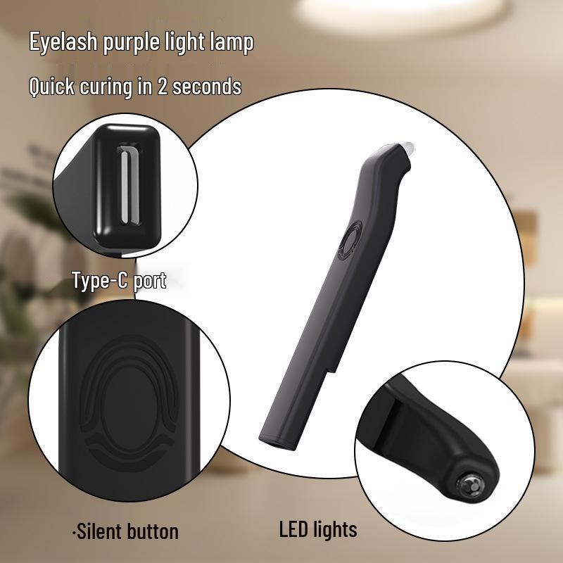 Eyelash Glue Curing UV Lamp - Quick-drying LED Light for Beauty Salons