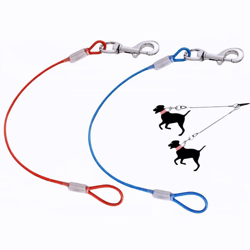 Dog Leash Extend Rope Dogs Leashes Chew Proof Extend Leash for Dog Walking Stainless Steel Dogs Chain Traction Rope Pet Chain