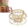 Coffee Filter Stand DripType 3Holes Foldable Stainless Steel CakeType Coffee Filter Holder(Gold )