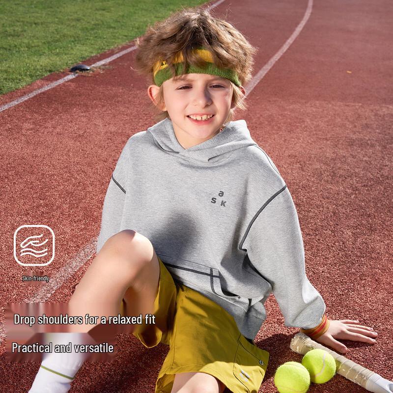 ASK JUNIOR Boys  Printed Hooded Sweatshirt 160