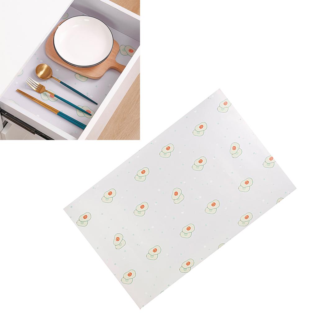Refrigerator Liner Multipurpose Dustproof Waterproof Oilproof Cute Print Cupboard Mat for Drawer