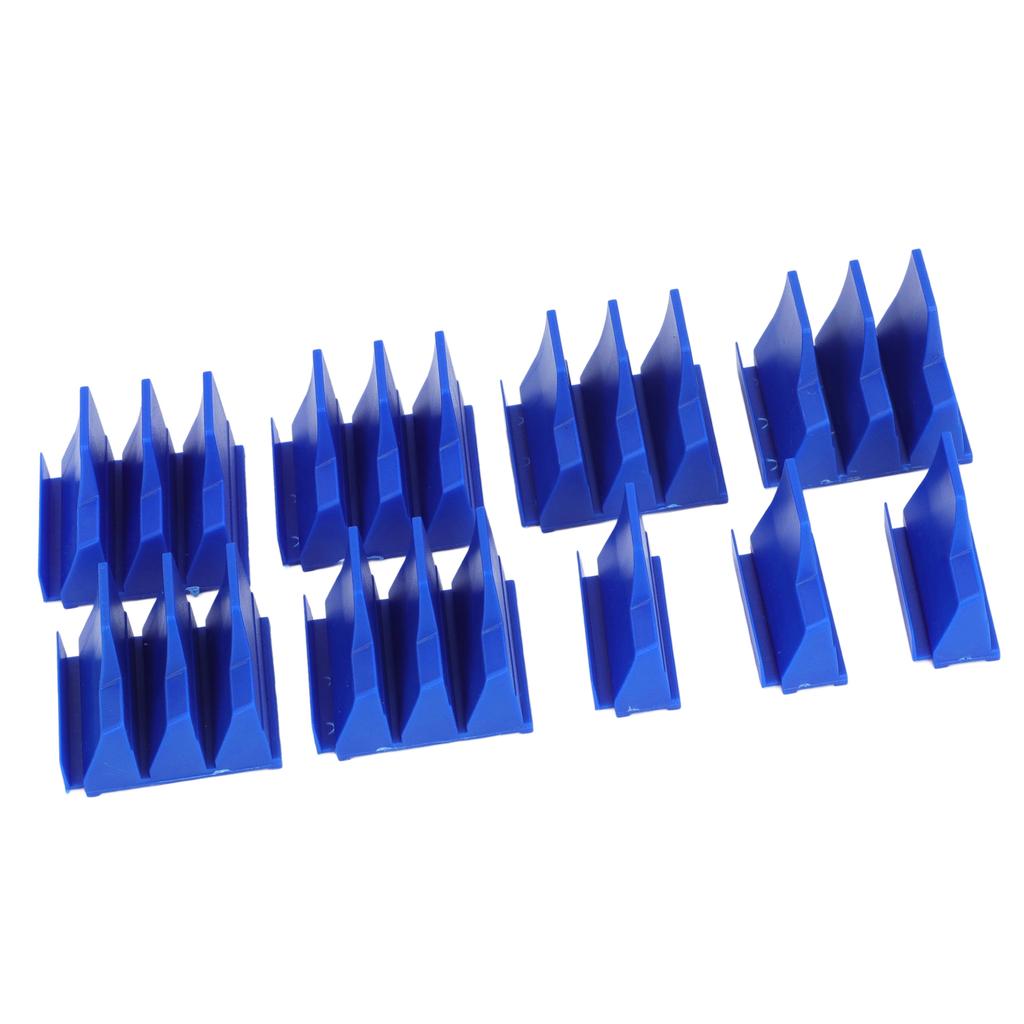 Geometric Wrench Organizer 20 Slots Modular Magnetic Wrench Rack Holder for 6mm to 38mm 1 4in to 1 1 2in Spanner Blue