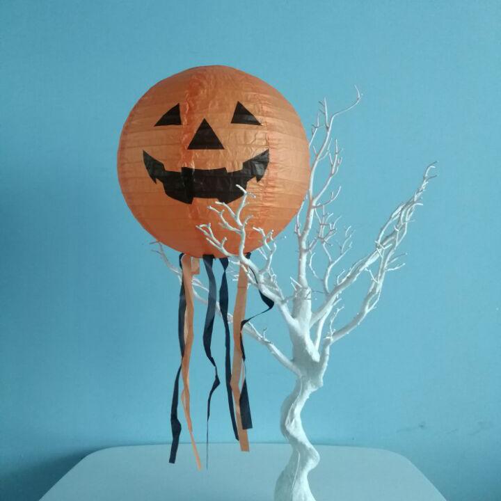 

25CM Halloween Paper Lanterns Pumpkin Lanterns Skull Ghost Festival Props Lampshade Decor Home Fun Holiday Living Room Decor тыква