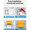 Cappa protettiva per prese elettriche tipo 86, per aperture esterne, Copertura impermeabile estensibile con guscio in plastica
