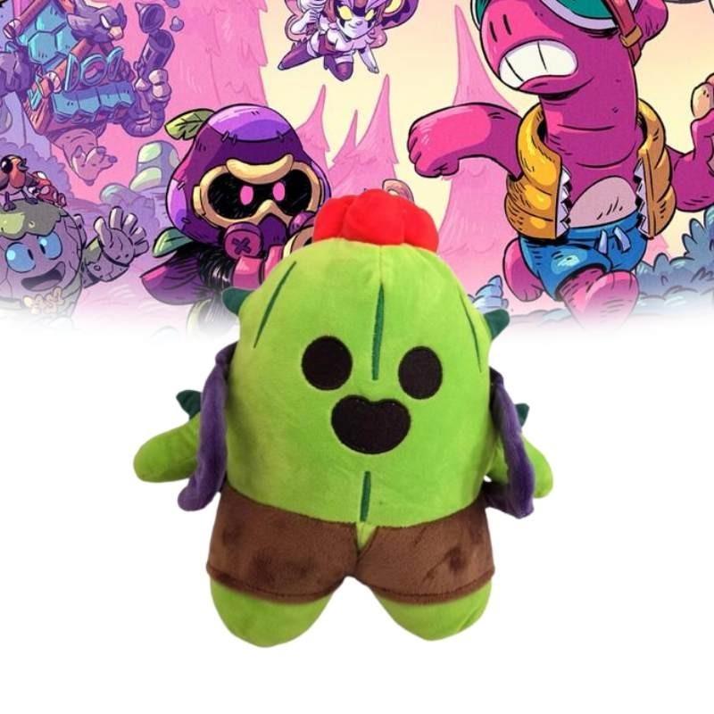 Mignon Cartoon Peluche Sauvage à Pointes Poupée Léon Héros Cactus Peluche Transfrontalière