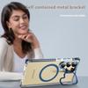 For Samsung Galaxy S24 Ultra Clear Phone Case with Lens Kickstand Cover Compatible with MagSafe