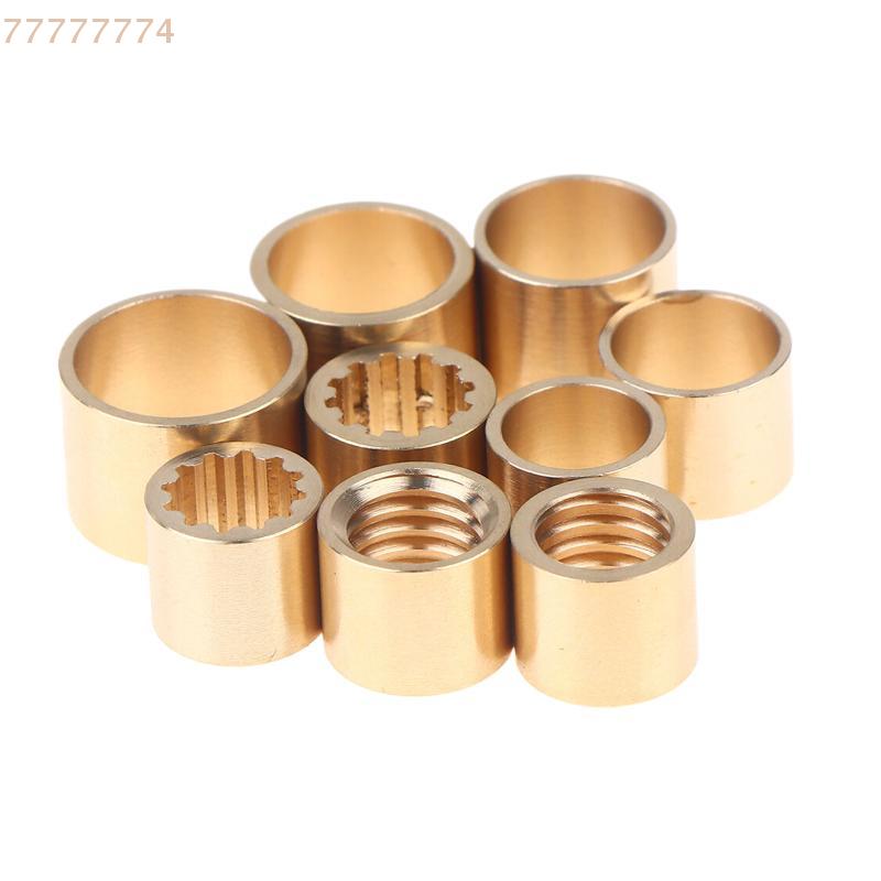 Pack of 10, 9-13mm Copper Brass Snooker Pool Cue Ferrule Repair Kit, DIY Billiards Accessories