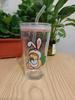 New 480ML Kawaii Glass Straw Cup with Cover Cartoon Water Cup Drinkware Juice Tea Coffee Milk Cup Glass Mugs Gift