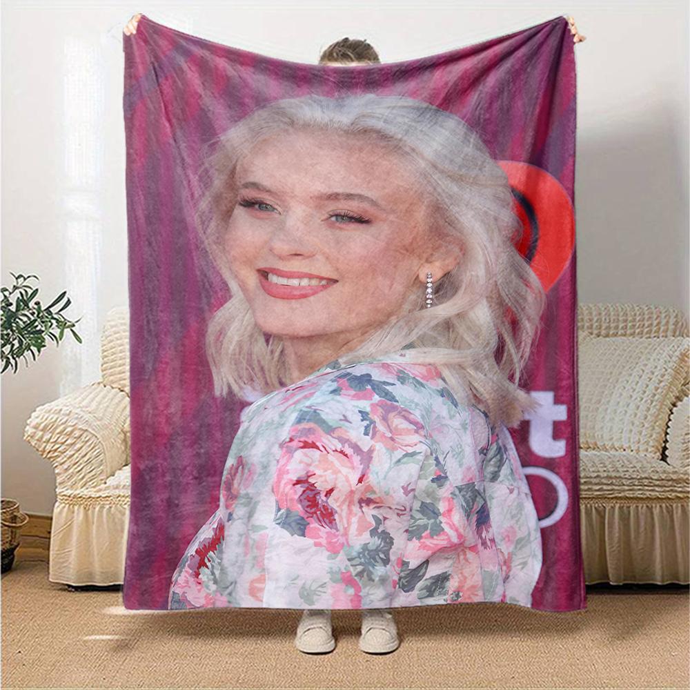 Zara Larsson Theme Printed Blanket - Perfect for Couch, Bed, Travel & Outdoor Use | Machine Washable, Cozy & Durable.