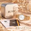 BUREI Japanese Quartz Stainless Steel Slim Lightweight Wristwatch Women's Watch, Movement, Band, Design, Stylish, Waterproof, Simple,