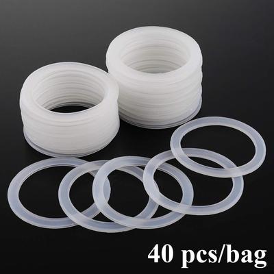 40 Pieces/set, Silicone Sealing Ring Gasket, Suitable for Mason Can Lid, Regular 2.8-inch/70mm Silicone Seal Replacement, Airtight and Leak Proof