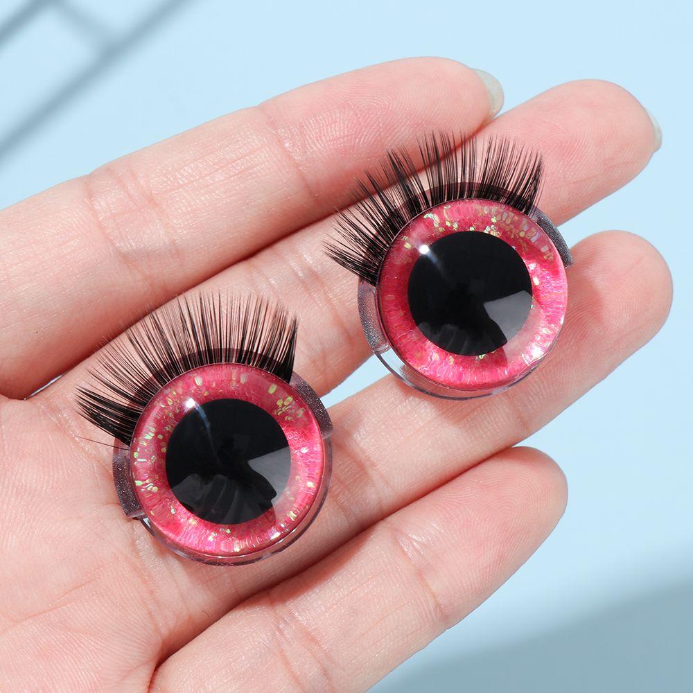 Buy 20mm DIY 3D Toys Eyes +Eyelash Flash Eyelash Eye Accessories Stereo