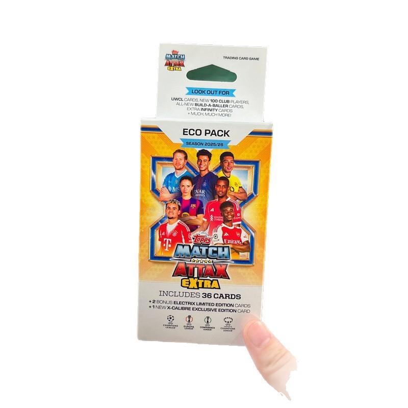 

2026 Новый Сезон Topps UCC Match Attax Эко Пакетик Карточки Ограниченная Серия Коллекционная Карточная Игра Полная Коробка Серия Карточки Футбольных Звезд