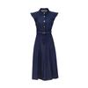 Veromoda 2025 Summer Ruffled Button Tencel-Blend Long Dress