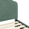 Kids Bed Frame with Headboard Sea Green 80 x 200 cm Velvet