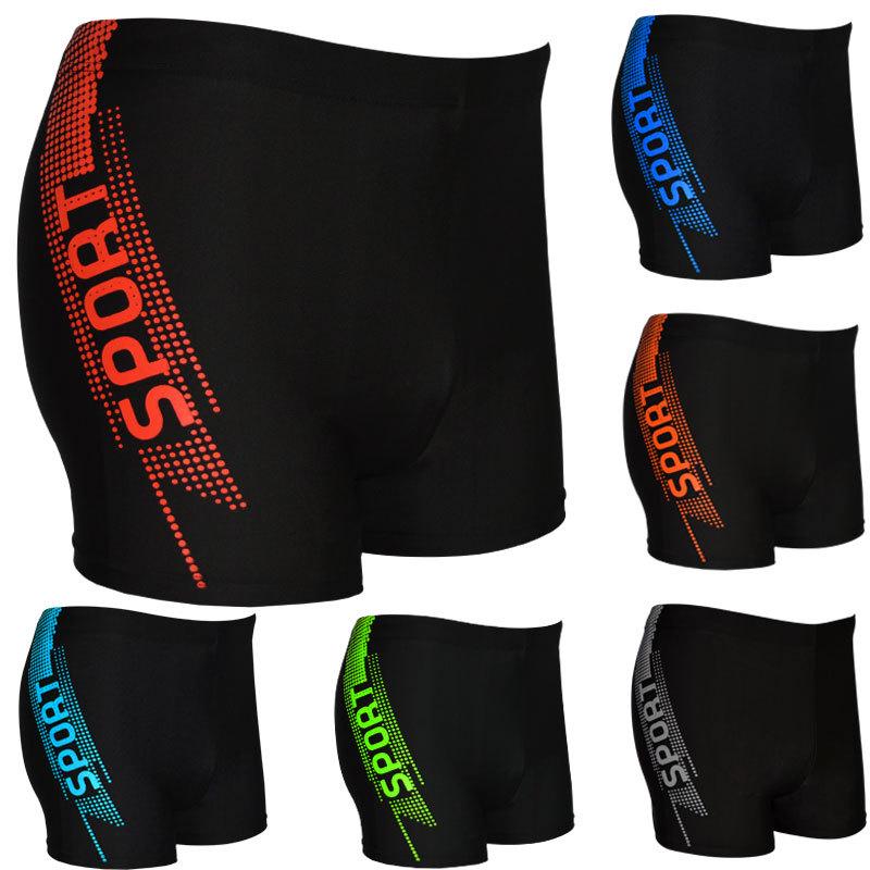 Bade-Boxershorts für Herren in Übergröße mit hohem Bund - Anti-Peinlichkeit Badebekleidung für Erwachsene