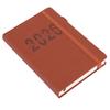 2026 Daily Planner 5.71x8.46in 200 Sheets 180 Degree Opening PU Leather Cover Hourly Appointment Book with Elastic Band