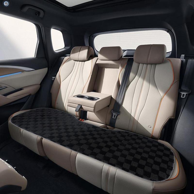 Bil Sittdyna Plysch Framstolskudde Varm Bilsitsskydd Lyxiga Bilsätetillbehör Andningsbar För Kallt Väder