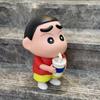 1 Piece Vinyl Milk Tea Glowing Cup Desktop Ornament 25Cm  Crayon Shin-Chan Hands-Doll Noob Anime Figure Living Room Model Toy