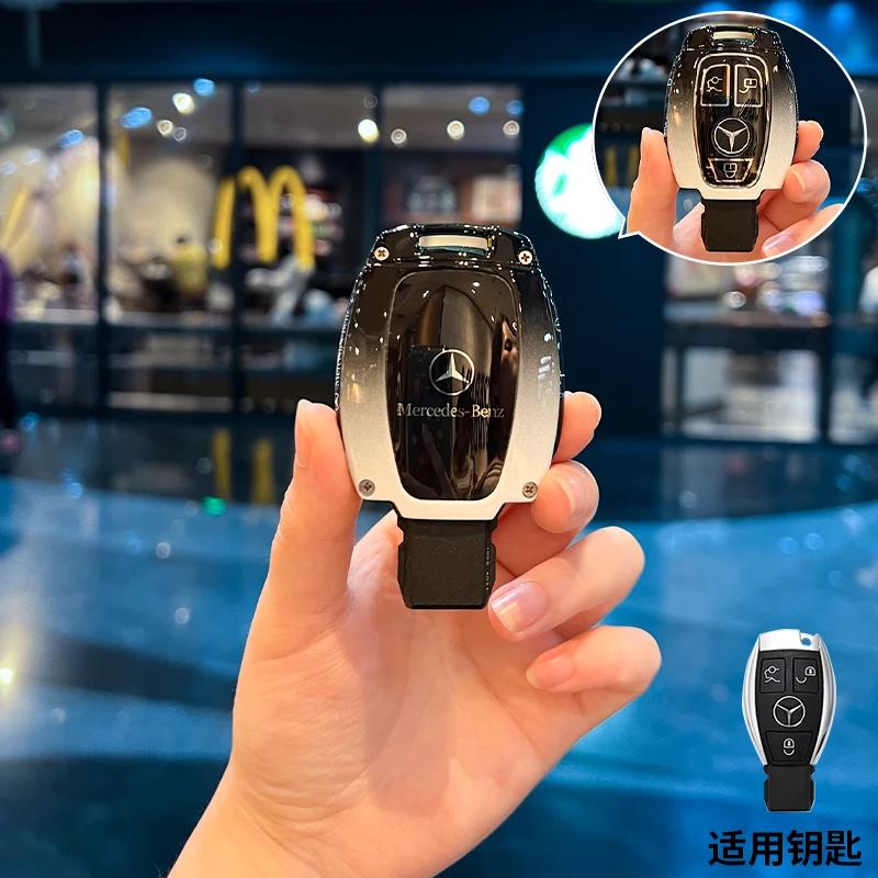 Car Key Case Replacement Cover 3buttons for Mercedes-Benz Key AMG MAYBACH 2016+ C-class E-class GLC300L E300l/E260/E350 A200 HO1