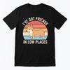 I've Got Friends In Low Place Dog Graphic Black T Shirt Gift For Friends