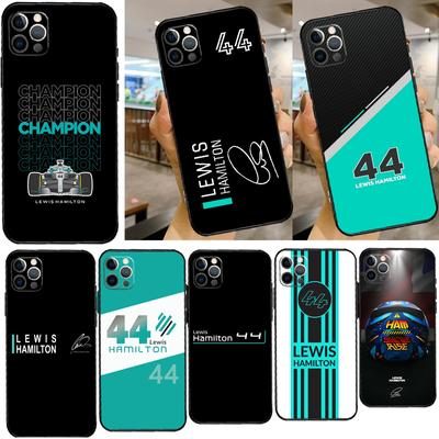 Custodia per telefono Lewis Hamilton F1 44 per iPhone 11, 12, 13 Pro Max, 13 Mini X, XR, XS Max, 7, 8 Plus, cover posteriore in silicone
