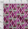 oneOone Cotton Poplin Fuschia Pink Fabric Geometric Mix Texture Fabric For Sewing Printed Craft Fabric By The Yard 42 Inch