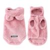 Fashion Plush Dog Hoodies Coat Winter Warm Dog Clothes Rabbit Pattern Cat Jacket Cute Solid Puppy Hoodies Bichon Pet Jacket Coat