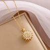 1 Piece Sunflower Necklace, Exquisite Style, Suitable for Daily Commute / Date Outfits / Party Looks / Valentine's Day Gift