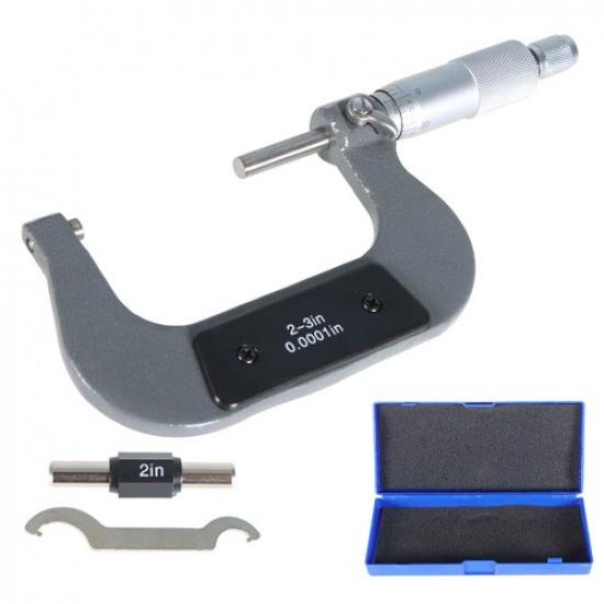 2"-3" Precision outside micrometer 0.0001" carbide tipped, standard