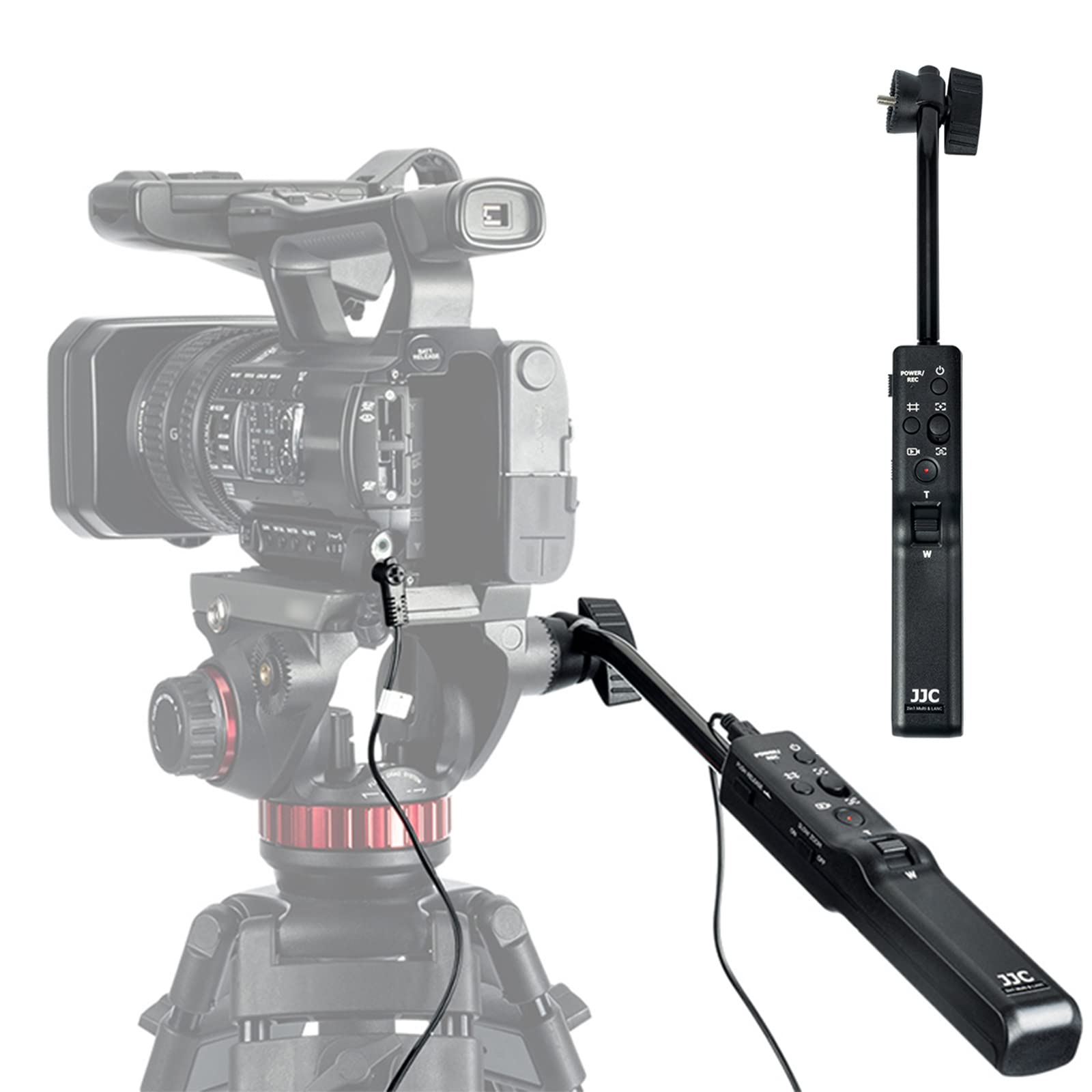 

JJC Camera Remote Control for Manfrotto Tripod Compatible with Manfrotto Nitrotech and N12 Tripod Compatible with Sony cameras and including the A7S