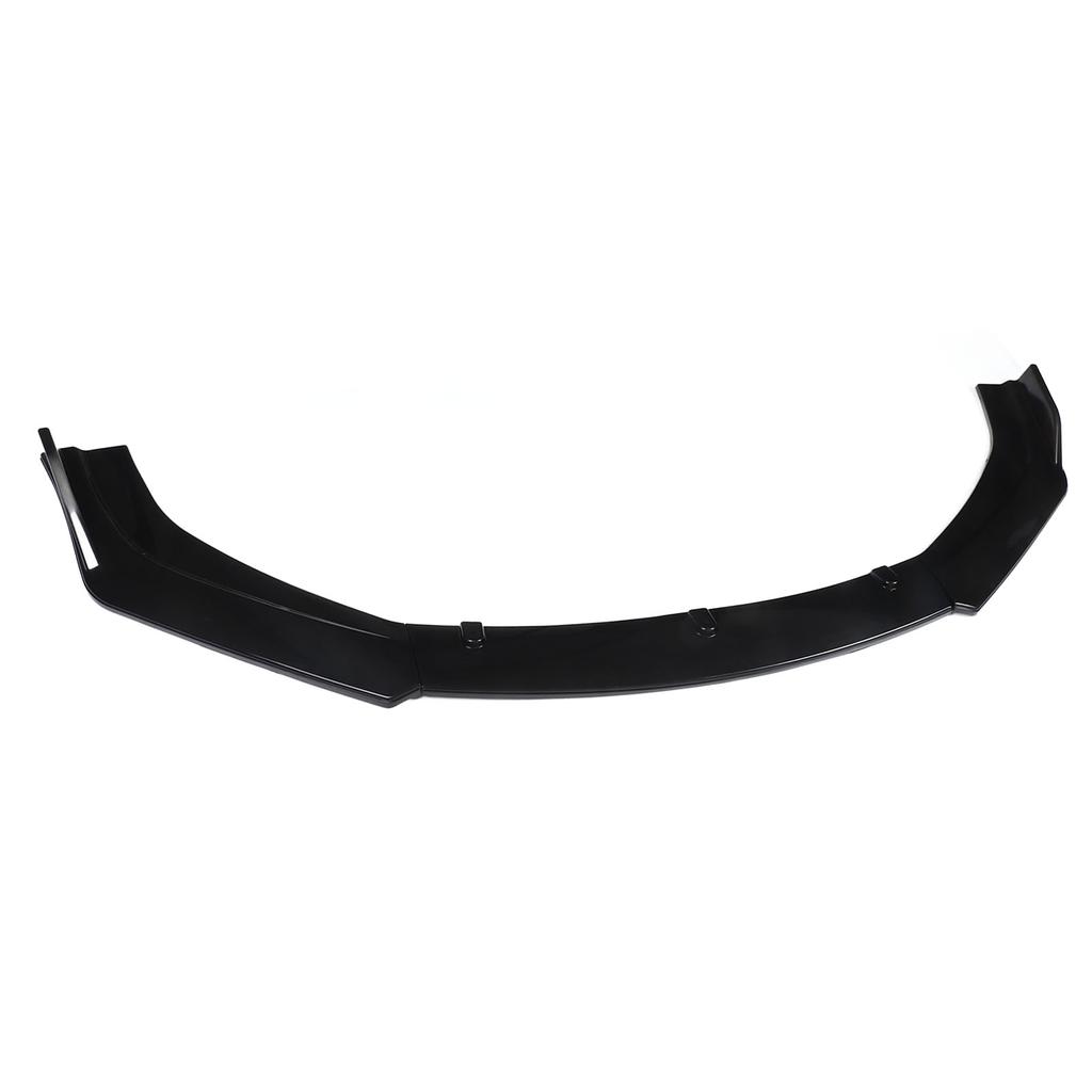 Front Bumper Lip Splitter Kit Gloss Black High Toughness Front Spoiler Body Kit Front Bumper Chin Front Bumper Lip Splitter
