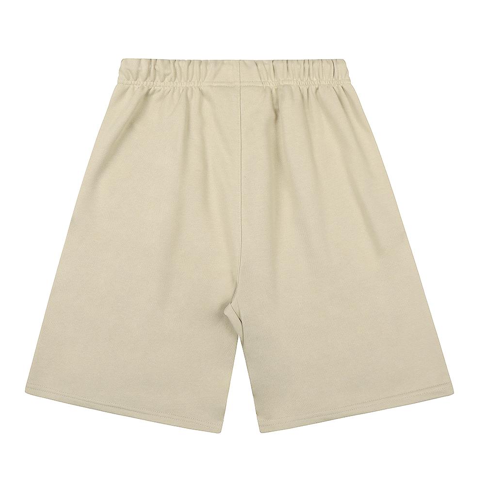 Fear of God Essentials Special Letter Print Sweat Shorts Unisex Oversized Cotton Drawstring Elastic Waist Streetwear Casual Sports Knee Length Shorts