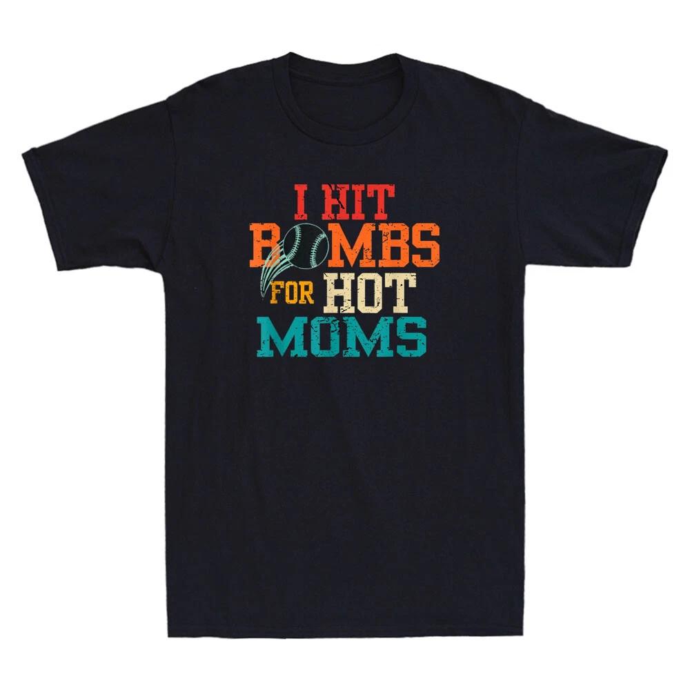 I Hit Bombs For Hot Moms Funny Quote Saying Vintage Men's Short Sleeve T-Shirt